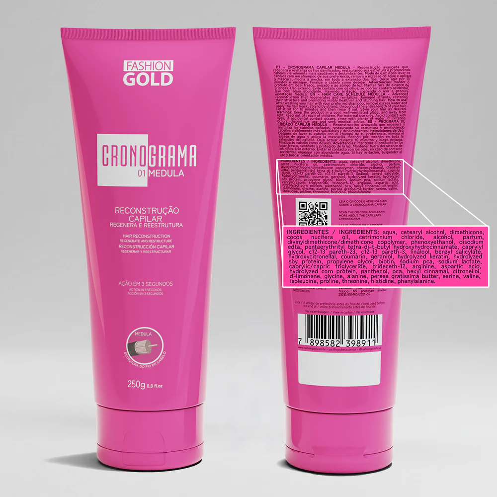 Kit CRONOGRAMA Hair Care System - Fashion Gold - Image 12
