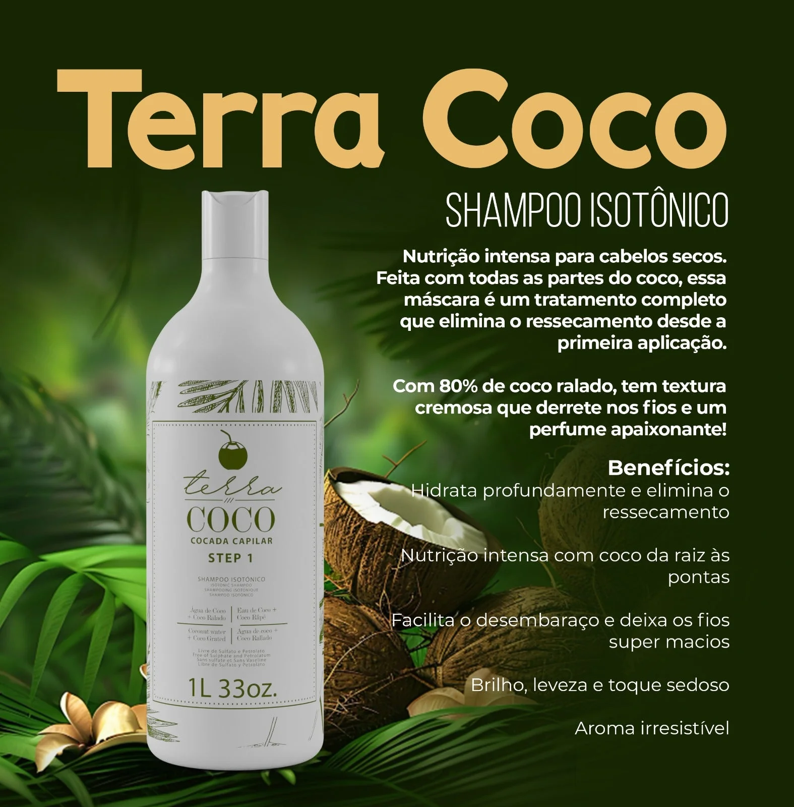 Isotonic Shampoo 1L / 33oz - TERRA COCO - Image 4