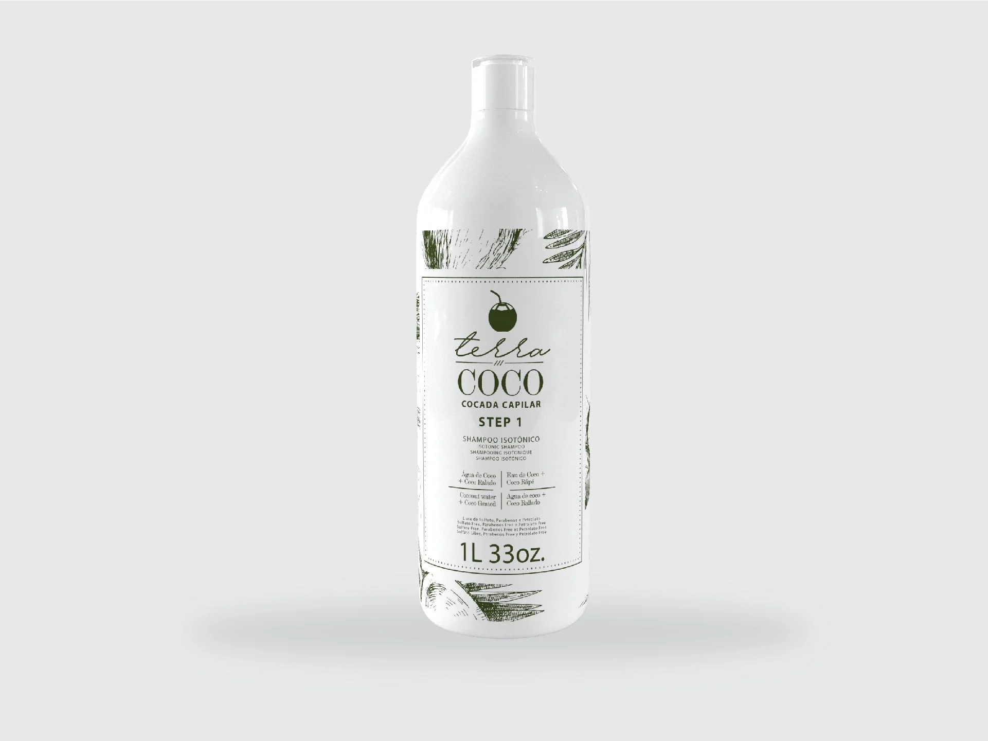 Kit TERRA COCO Isotonic Shampoo + Coconut-Based Mask 1kg / 33oz - Image 5